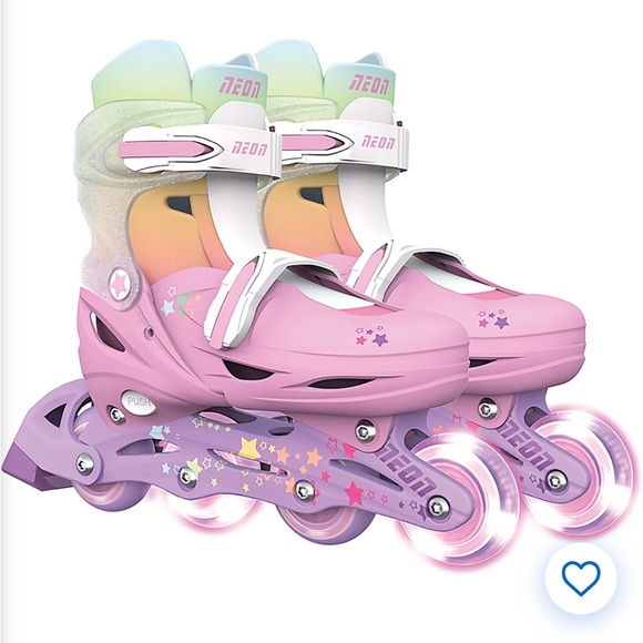 Neon Pink and Purple Roller Skates / Inline Skates - Picture 4 of 5